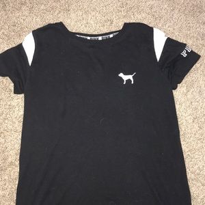 Victoria’s Secret pink black T-shirt